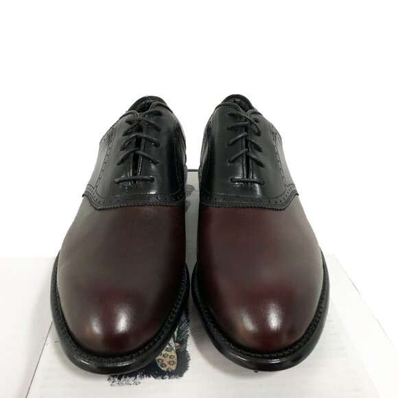 NEW $400 Justin Boots Golf Shoes! Maroon Handcrafted Leather Dress Shoe Style main image 6